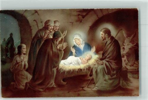 Heilige Familie Hirten Ochse Esel