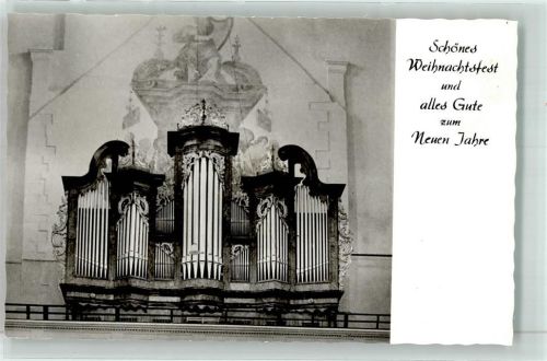Münnerstadt Kirchenorgel Weihnachten Neujahr Foto AK