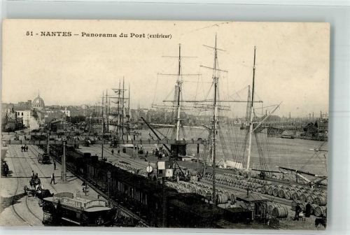 Nantes Hafen Straßenbahn Eisenbahn