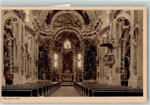 Osterhofen Stiftskirche Inneres Lehr Erziehungs Institut der Englischen Fräulein Damenstift ehemaliges Prämonstratenser Kloster