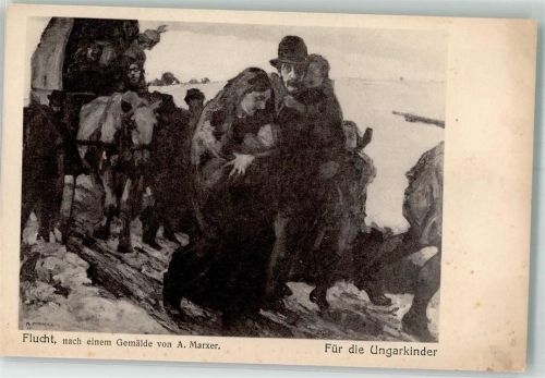 sign. Marxer Flucht Spende für die Ungarkinder