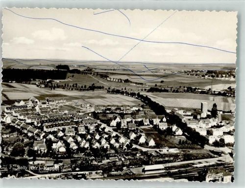 Selb Fliegeraufnahme des Ortsteils Kappel Foto Original aus Archiv eines Ansichtskartenverlags Striche auf der Bildseite