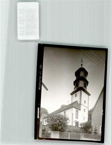 Hüttengesäß Kirche Ort handschriftlich Foto Original aus Archiv eines Ansichtskartenverlags