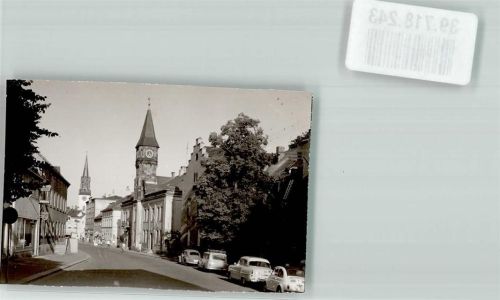Selb mit Rathaus und St. Andreas Kirche Foto Original aus Archiv eines Ansichtskartenverlags Ort handschriftlich