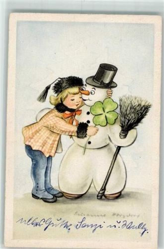 Kind Kleeblatt HACO 7861 Künstlerkarte