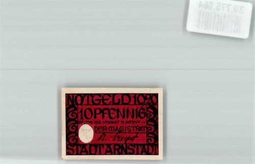 Arnstadt 1920 10 Pfennig