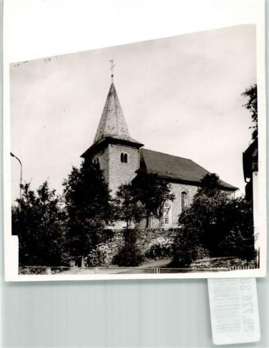 Frohnhausen Ev. Kirche Foto Original aus Archiv eines Ansichtskartenverlags Ort handschriftlich