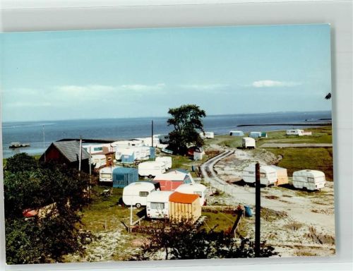 Tossens Foto Original aus Archiv eines Ansichtskartenverlags Campingplatz Ort handschriftlich