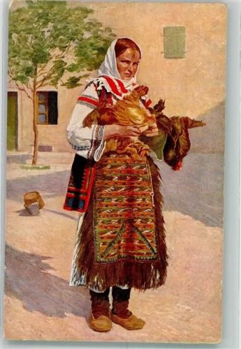 Frau Hühner Serie XXVII. 8 R. Promberger
