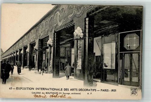 Paris 1915 Exposition Internationale des Arts Decoratifs Galerie des Boutiques