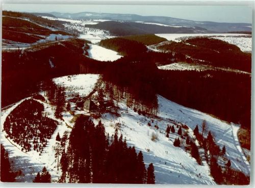 Winterberg Winter Fliegeraufnahme Ort handschriftlich Foto Original aus Archiv eines Ansichtskartenverlags