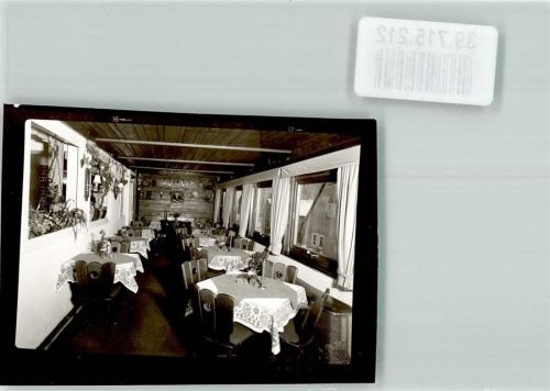 Morlesau Hotel Pension Nöth Gastraum Wandbild Pflanzen Ort handschriftlich Foto Original aus Archiv eines Ansichtskartenverlags