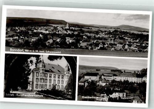 Bonndorf Schloss Kunsthandswerkschule Krankenhaus
