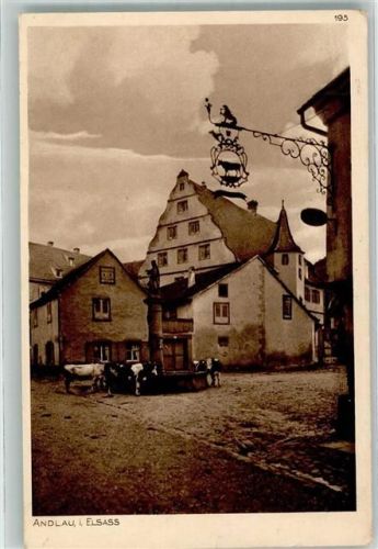 Andlau 1916 Feldpost WK I 13. Nr. 97 K.W.. Armeekorps Lazarett Spende Ostpreußenhilfe