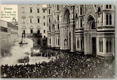 Firenze Piazza del Duomo Explosion des Wagens