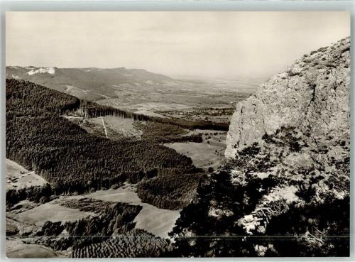 Balingen Blick vom Böllat auf Wannental u. Lochenhörnle