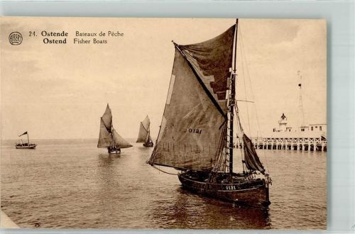 Ostende Segelschiff Fischerboot Hafen