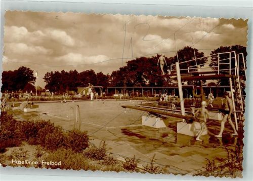 Haselünne Schwimmbad Foto AK