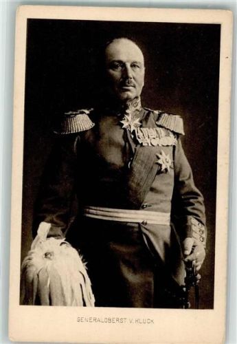Der preußische Generaloberst Alexander von Kluck in Uniform Orden Eisernes Kreuz WK I Kluck
