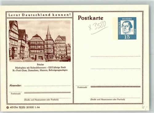 Fritzlar Marktplatz Rolandsbrunnen
