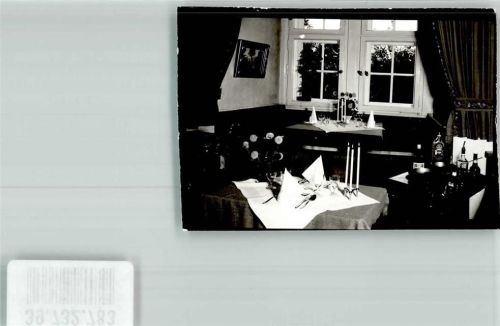 Schwalenberg Gaststube im Burgcafe Foto Original aus Archiv eines Ansichtskartenverlags Ort handschriftlich