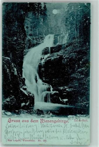 Schreiberhau 1899 Zackelfall Riesengebirge