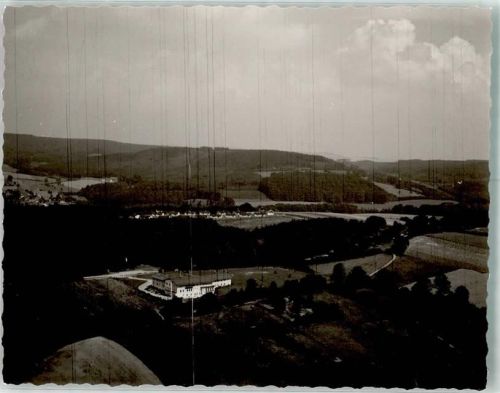 Blomberg Fliegeraufnahme Jugendherberge Ort handschriftlich Foto Original aus Archiv eines Ansichtskartenverlags