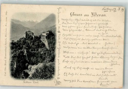 Meran 1899 Schloss Tirol