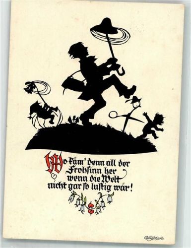 Zwerge Kind Wandern Spruch Scherenschnitt