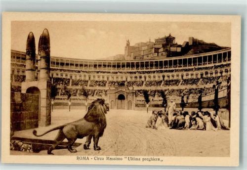 Roma Circo Massimo Löwe Letztes Gebet