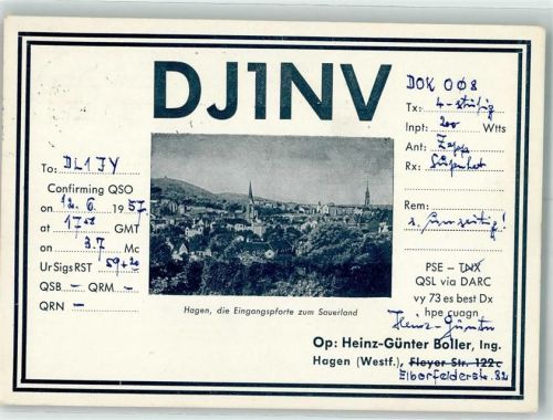 Hagen QSL-Karte