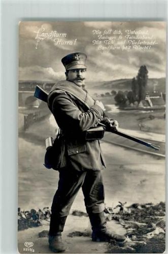 Soldat Uniform Landsturm Hurra EAS Nr.2215-2