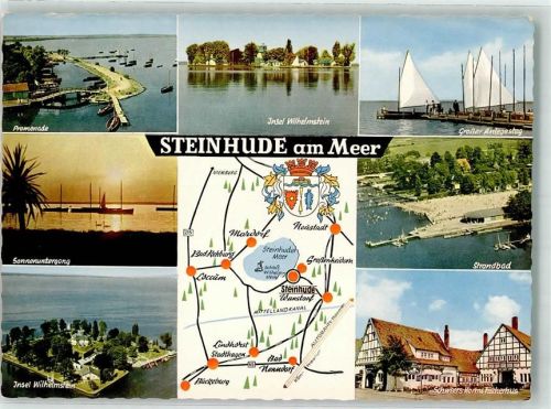 Steinhude Promenade Insel wilhelmstein Fliegeraufnahme Schwimmbad Schweers Harms Fischerhus