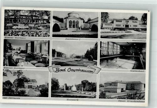 Bad Oeynhausen 1953 Kurhaus Schwimmbad Krankenhaus Notopfer Marke Berlin