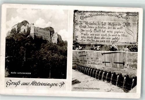Altleiningen Burg Denkmal Zwanzigröhrenbrunnen