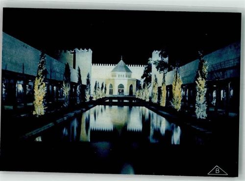 Paris Pavillon du Maroc Nacht Ort handschriftlich