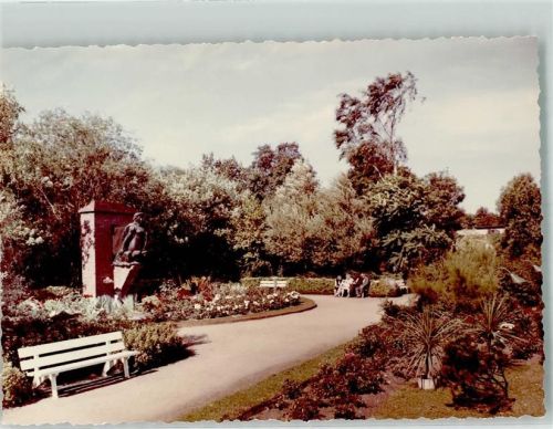 Eckernförde Denkmal Kurpark Ort handschriftlich Foto Original aus Archiv eines Ansichtskartenverlags