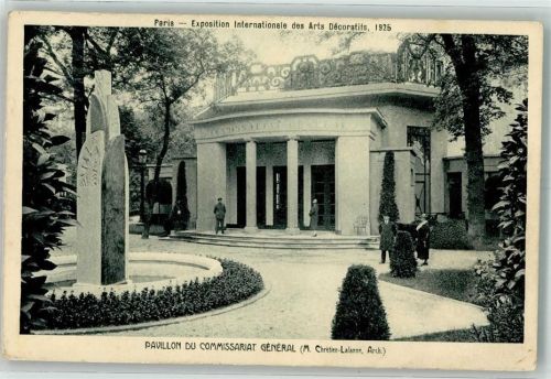 Paris 1925 Exposition Internationale des Arts Decoratifs Pavillon du Commissariat General