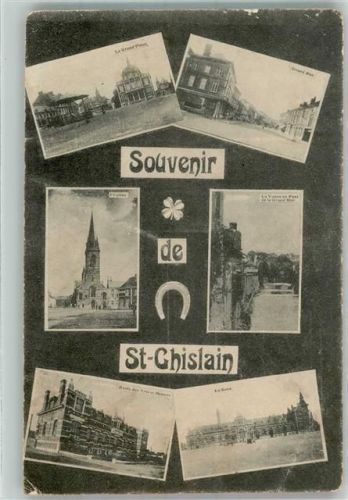 Saint-Ghislain Kirche Marktpkatz Bahnhof