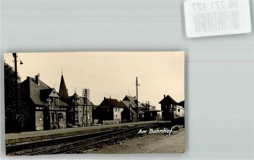 Dutenhofen Bahnhof Ort lt. Stempel Foto Original aus Archiv eines Ansichtskartenverlags