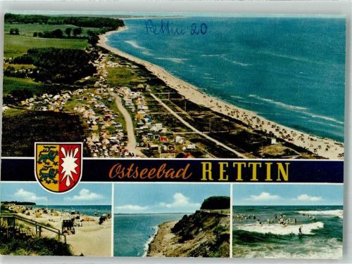 Rettin Fliegeraufnahme Schwimmbad Strand