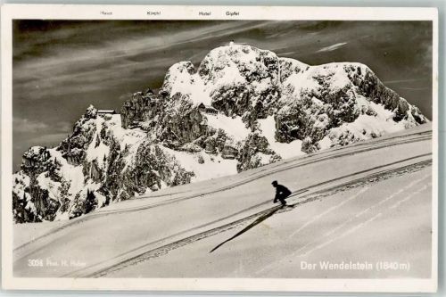Foto H. Huber Der Wendelstein Skifahrer Nr. 3034