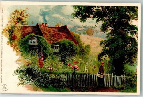 1900 Sonnenschein Karte Serie XIV Bauernhaus