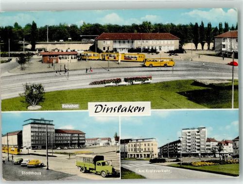 Dinslaken Bahnhof Omnibus Stadthaus LKW