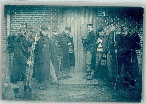 Bourg-Leopold 1919 Uniform Kaserne Ort handschriftlich