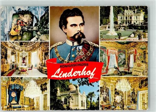 Ettal Schloss Linderhof Innenansicht Fontäne Blaue Grotte