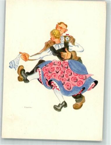 sign. Hahn Tracht Hahn Kunstverlag Ruhpolding Nr. 15