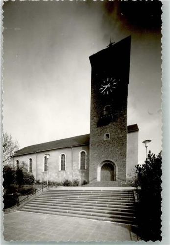Diefflen St. Josef u. St. Wendelin Kirche Ort handschriftlich Foto Original aus Archiv eines Ansichtskartenverlags