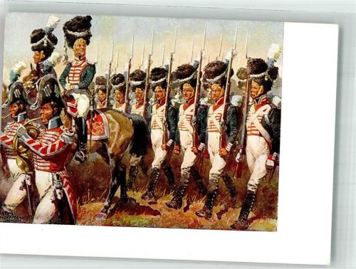 Militär Uniform Frankreich Pferde Horn