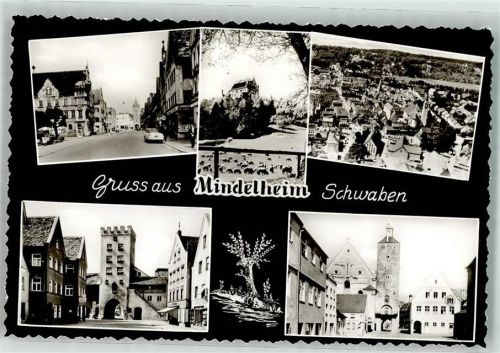 Mindelheim Einlaßtor Marktplatz Eiswagen Oldtimer Telefonzelle